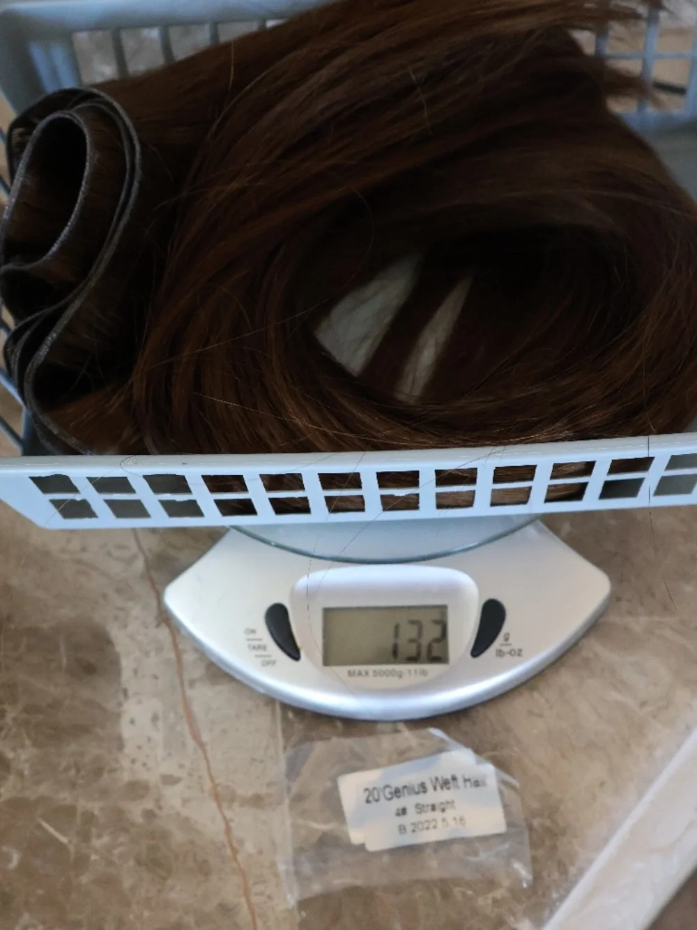 NEW 12A grade human hair genius weft level #4 brown 20